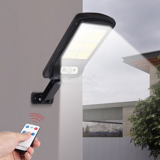 LAMPARA PANEL SOLAR CON SENSOR Y CONTROL